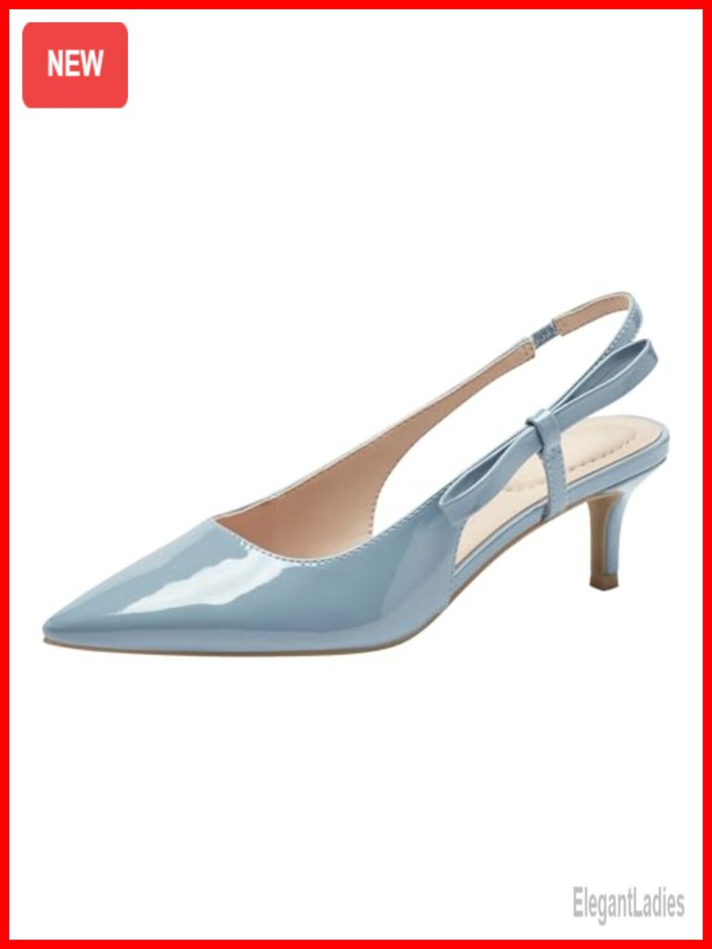 Bandolino Alilac Slingback Kitten Heel Pointed Toe Pumps Synthetic Rubber Sole